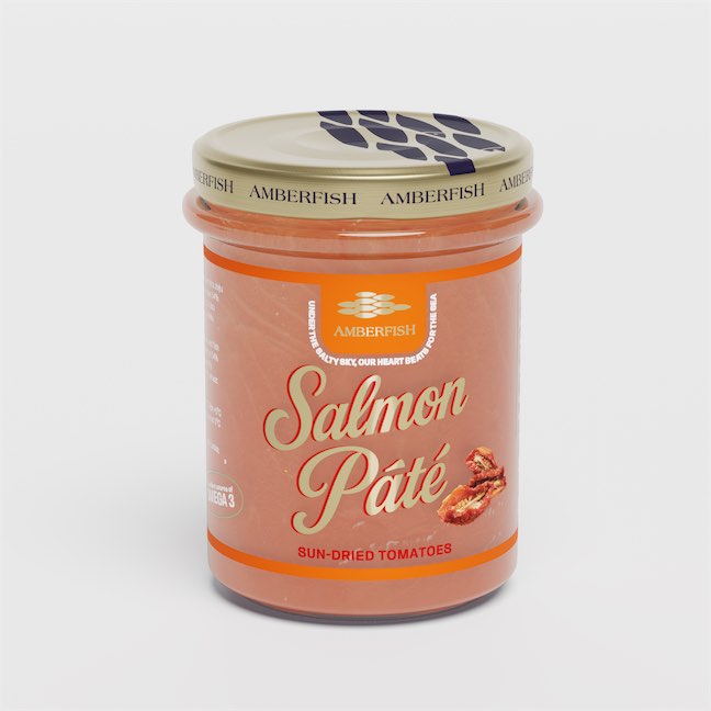 Salmon pate with dried tomato (190 g) Glass jar