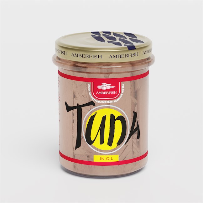 Tuna in oil (190 g), Glass jar